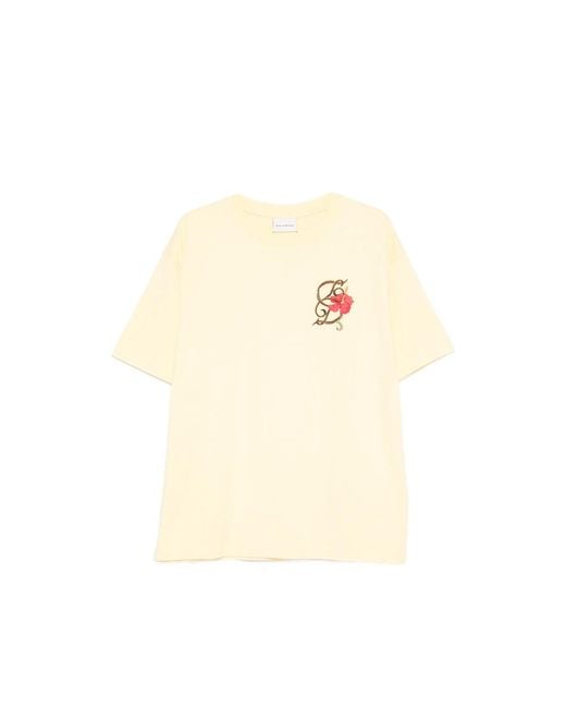Drole de Monsieur Natural D Hibiscus Brodée T-Shirt for men