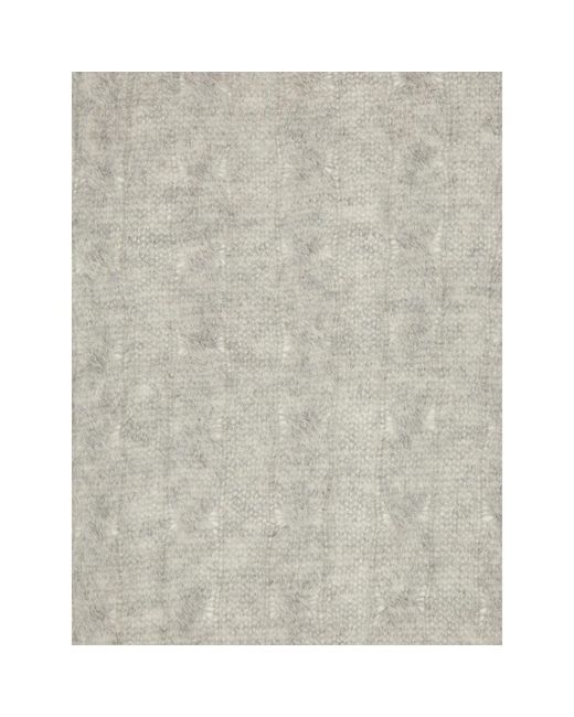 Ralph Lauren Gray Cable-Knit Scarf