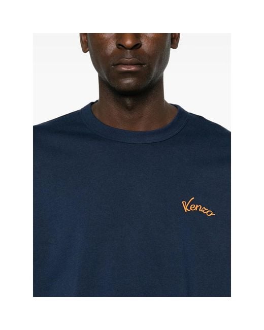 KENZO Blue T-Shirts And Vests for men