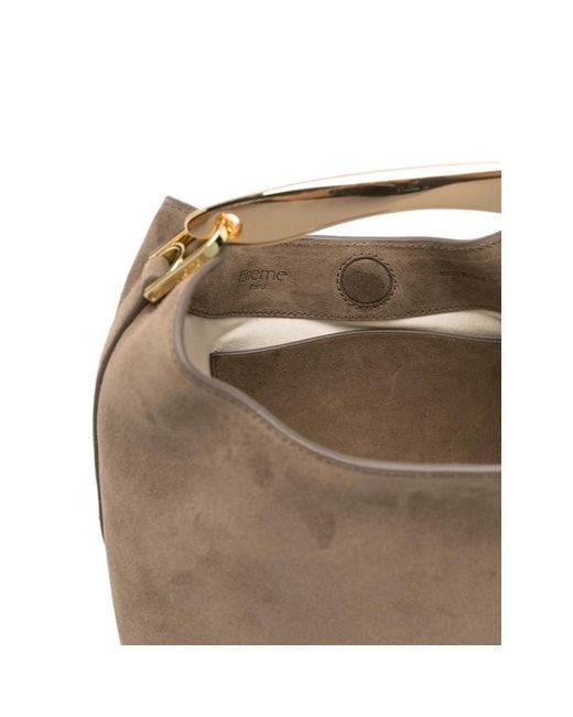 Elleme Brown Small Boomerang Suede Tote Bag