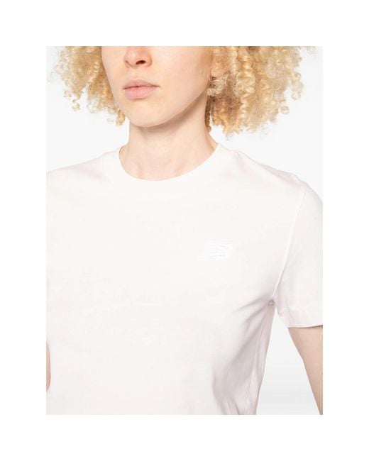 New Balance White T-Shirt Cotton