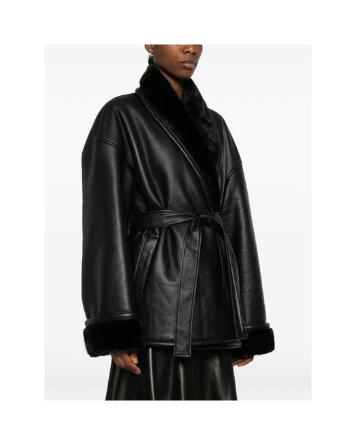 Viktoria Chan Black Belted Jacket for men
