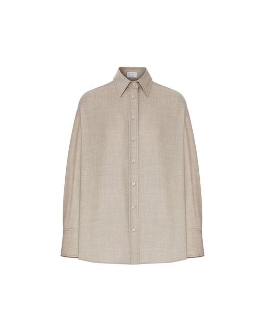 Brunello Cucinelli Natural Neutrals Tops