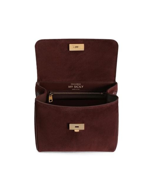 Dolce & Gabbana Brown Small My Sicily Handbag