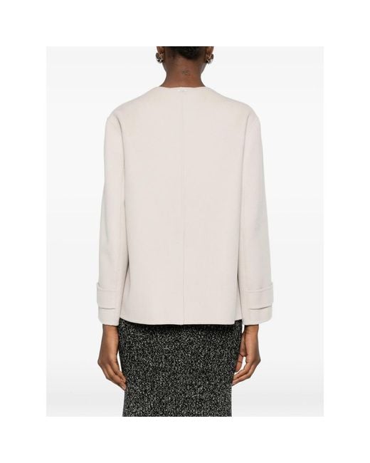 Max Mara White Outerwears Neutral