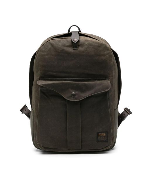 Filson Black Suede Backpack for men