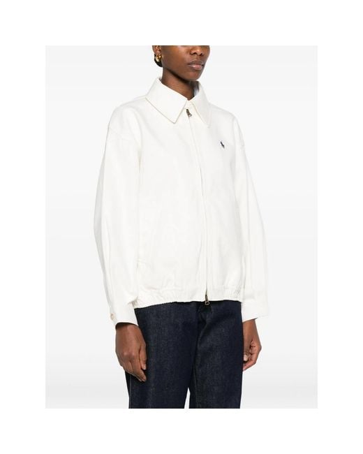 Ralph Lauren White Zip-Up Jacket