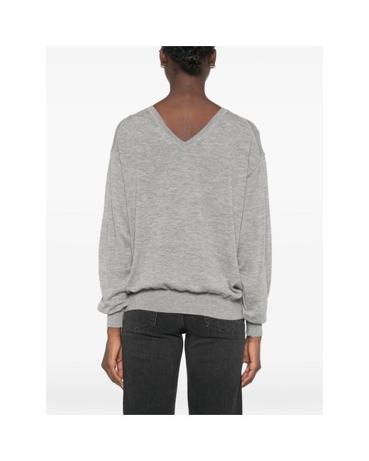 FRAME Gray Sweater Cashmere
