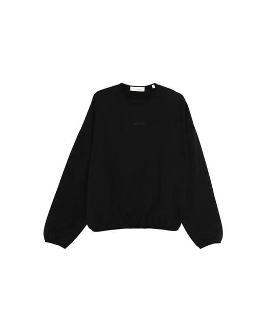 Fear Of God Black Logo-Print Sweatshirt for men