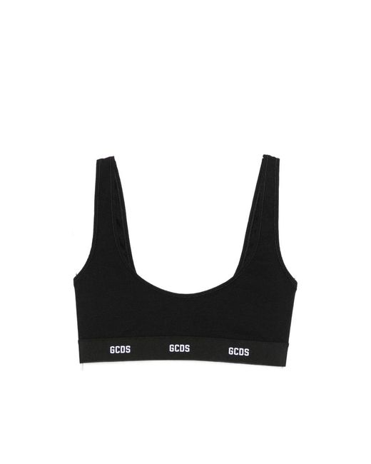 Gcds Black Cropped Bralette