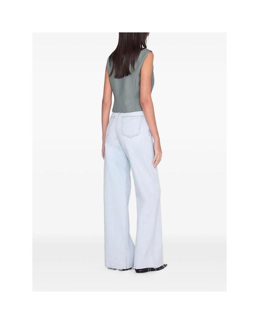 Anine Bing Gray Waistcoat Sage