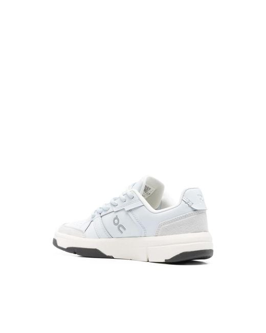 On Shoes White The Rouger Perforated-Detail Sneakers