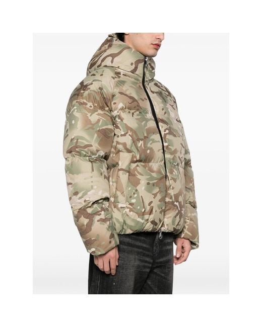 Cole Buxton Natural Camouflage Hooded Jacket for men