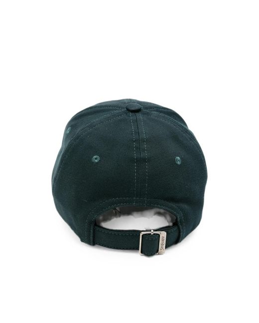 Saint Laurent Blue Logo-Patch Baseball Cap for men