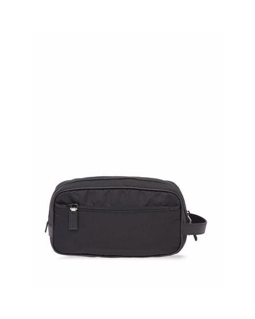 Prada Black Wash Bags for men