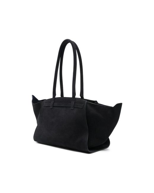 Benedetta Bruzziches Black Flap Tote Bag