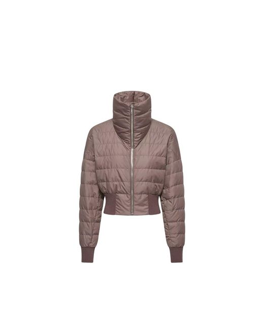 Moncler Brown Rick Owens Cropped Down Jacket