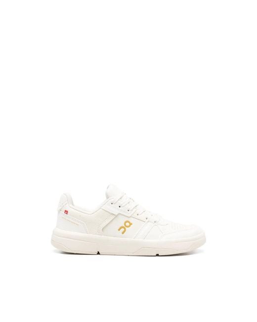 On Shoes White The Roger Logo-Detail Sneakers