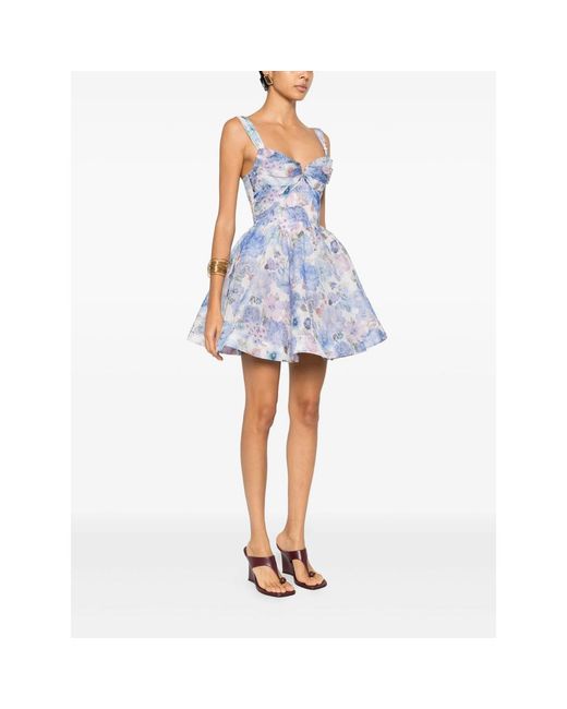 Zimmermann Blue Short Dresses