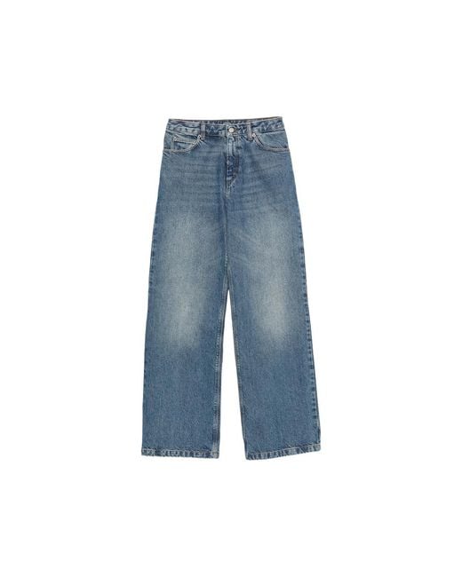 Soeur Blue Wide-Leg Jeans