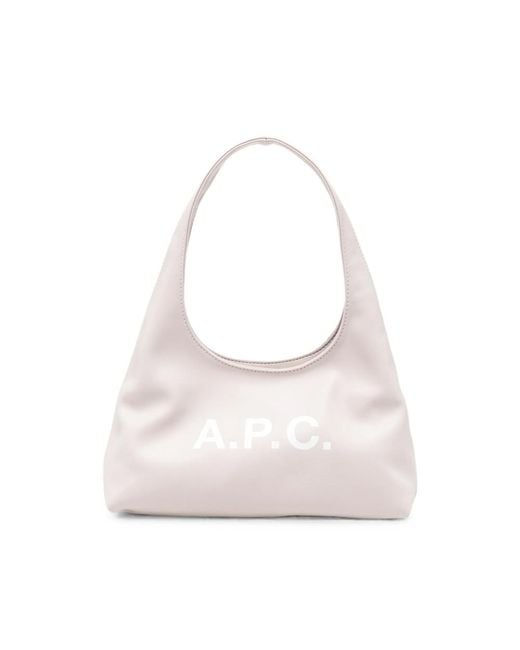 A.P.C. Pink A. P.C. Baby Ninon Tote Bag