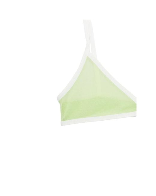 Paloma Wool Green Sheer Triangle Bralette