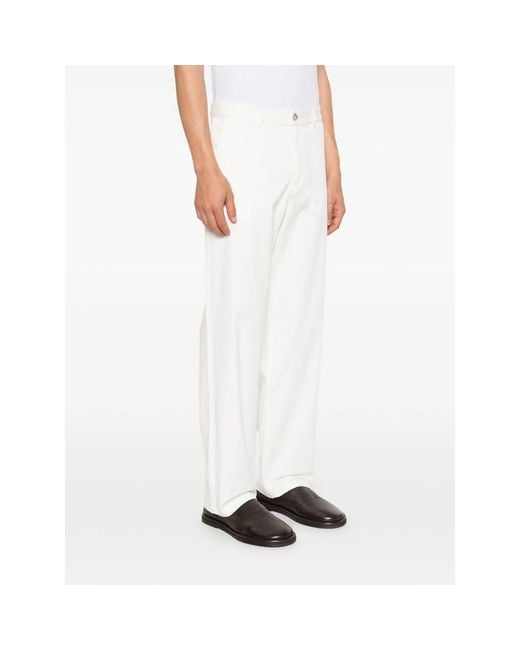 Samsøe & Samsøe White Buttoned Trousers for men