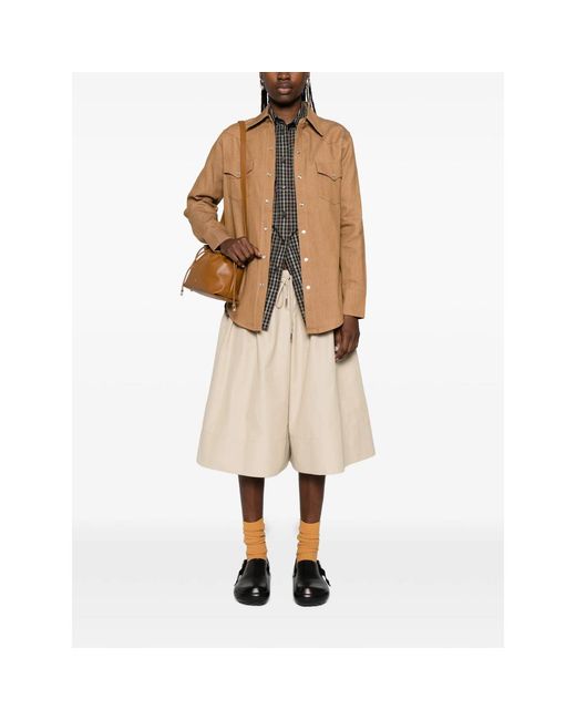 A.P.C. Brown A. P.C. Chest-Pocket Buttoned Shirt