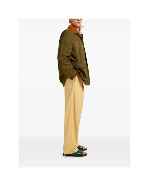 Marni Natural Short Sleeve Shirts for men
