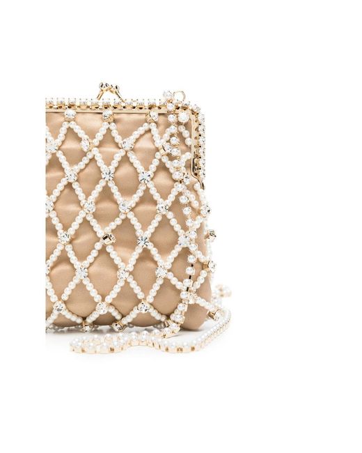 Rosantica Natural Crystal-Embellished Shoulder Bag