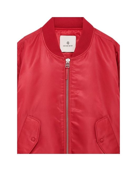 Anine Bing Red Leon Bomber