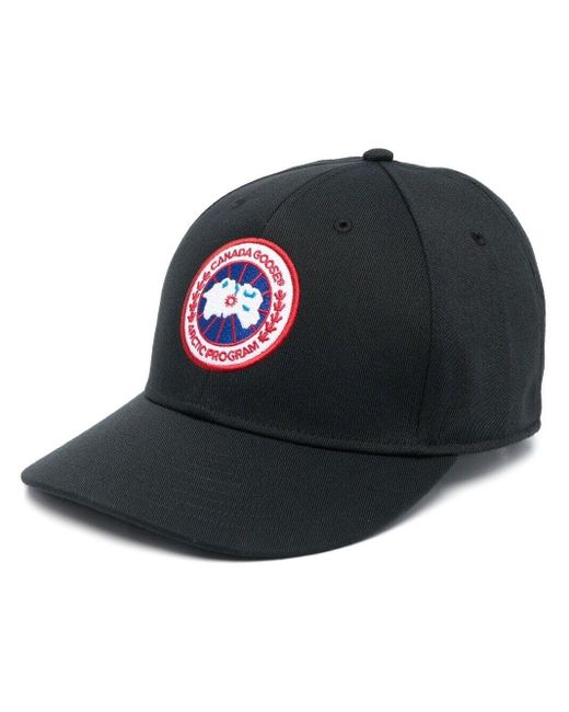 Canada Goose Black Arctic Disc Baseball Cap for men