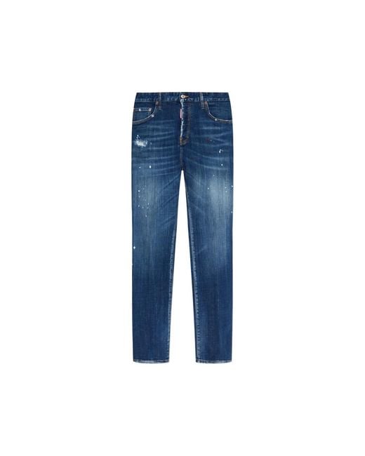 DSquared² Blue 642 Distressed Jeans for men