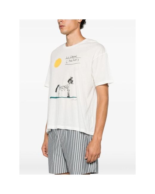 Bode White T-Shirts And Vests for men