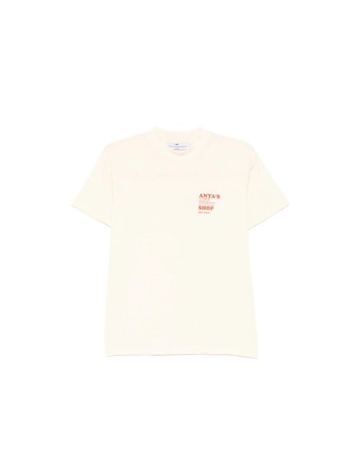 Anya Hindmarch White T-Shirt Organic Cotton Cream