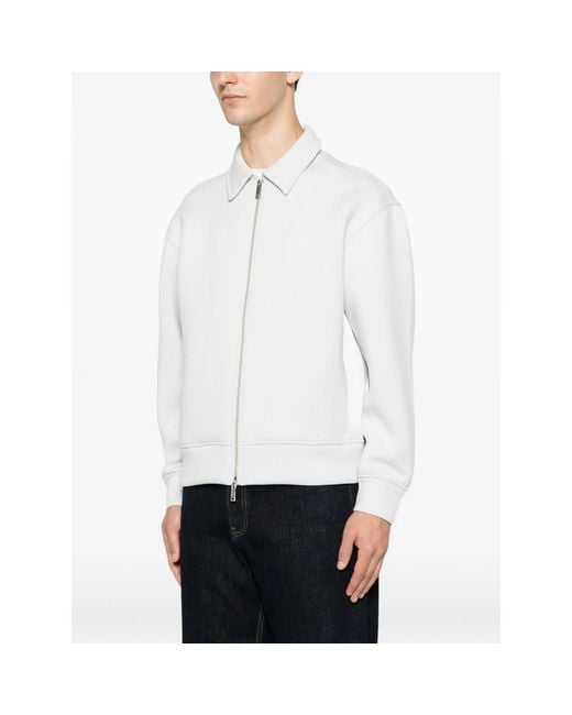 Calvin Klein White Zip-Up Jacket for men