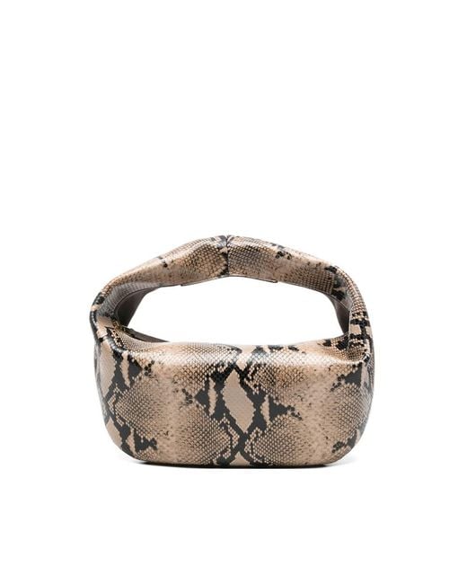 Khaite Metallic Tote Bag Calf Leather/Suede