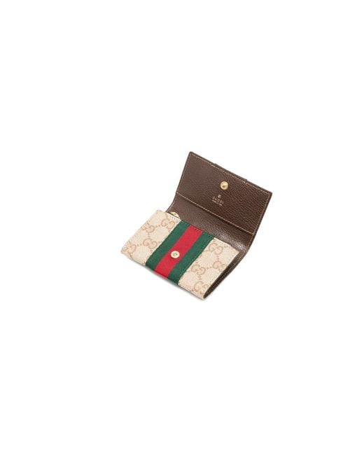 Gucci Multicolor Gg Supreme Web-Stripe Wallet