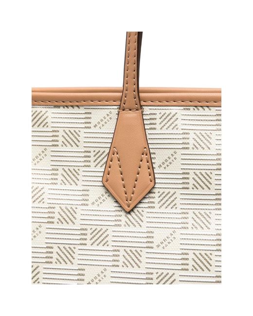 Moreau White Saint Tropez Pm Tote Bag