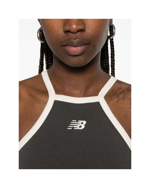 New Balance Black Performance Tank Top Cotton-Blend