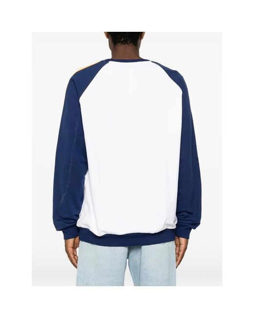Adidas Blue Sweat Real Og À Manches Raglan for men