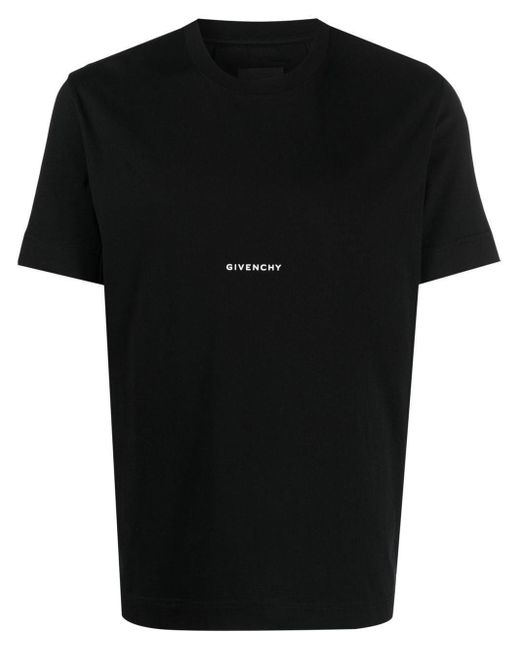 Givenchy Black Logo-Print Short-Sleeve T-Shirt for men