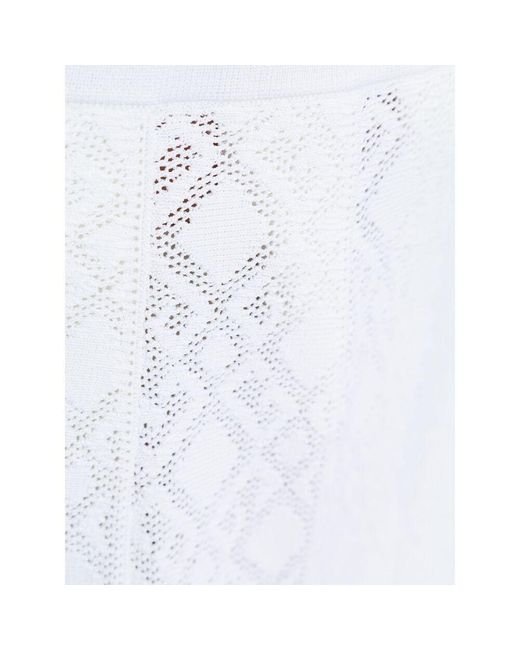 Givenchy White Pleated Mini Skirt
