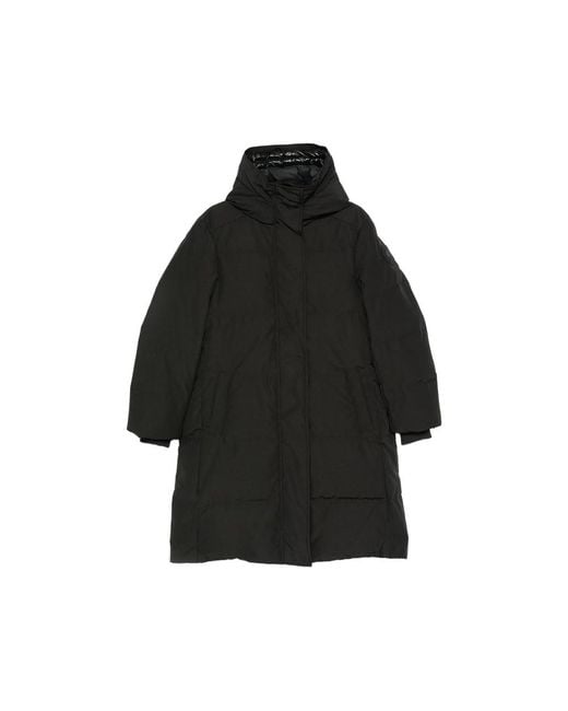 Canada Goose Black Hooded Padded Coat