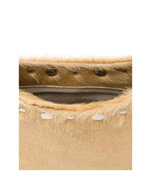 GIMAGUAS Natural Franca Studded Tote Bag