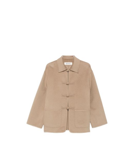 Rohe Natural Toggle-Fastening Patch-Pocket Jacket