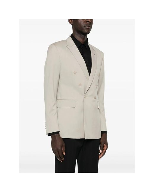 Eraldo Gray Double-Breasted Blazer for men