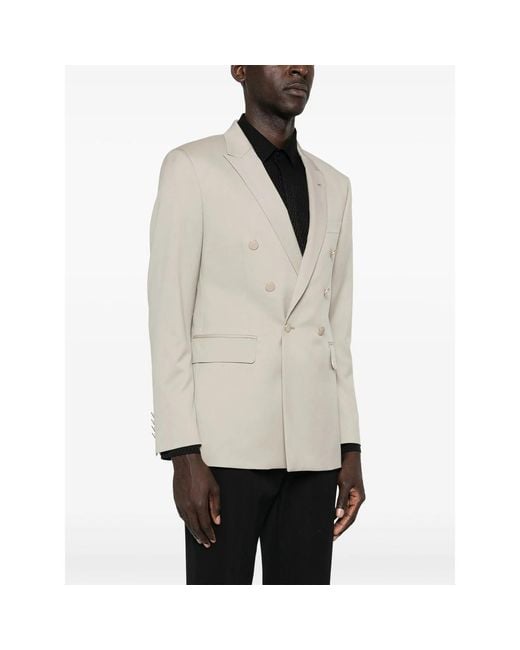 Eraldo Gray Double-Breasted Blazer for men