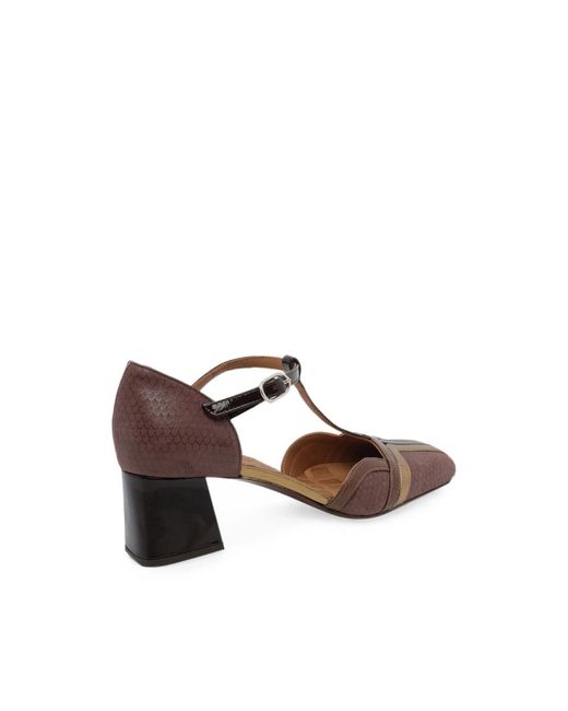 Chie Mihara Brown Volai Squared-Toe Pumps