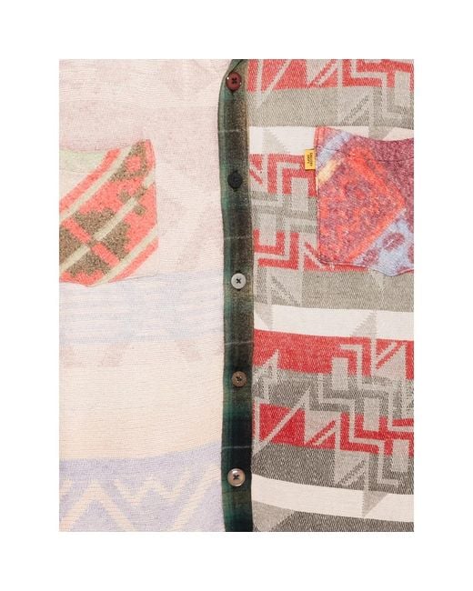 GALLERY DEPT. Red Patchwork Shirt for men